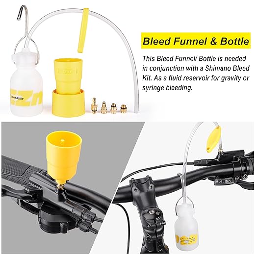 Brake Bleed Kit for Shimano - Mountain Hydraulic Disc Brake Bleeding Kit Tool with 60ml Mineral Oil Brake Fluid (Style:A)