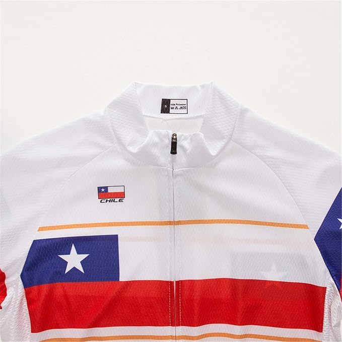 Cycling Jerseys Men Bicycle Short Sleeve Summer Shirt Bike Biking Tops Riding Clothing Flag