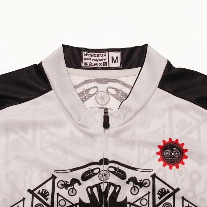 Cycling Jersey Men Full Zip Bike Shirt Racing Top Bicycle Clothing
