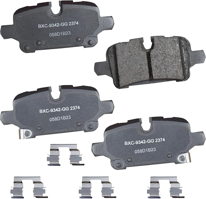 Bendix Premium SBC2374 Ceramic Rear Brake Pads for Chevrolet Equinox 2023-2021, Malibu 2023-2020, GMC Terrain 2023-2021