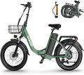 Electric Bike for Adults with 1300W Peak Power, 676WH Removable Battery E-Bike, Max 75Miles & 28MPH, 7-Speed, 20'' Folding Electric Commuter Bicycles, UL2849 Certified