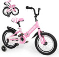 14/16/18 Inch Folding Kids Bike with Training Wheels, Gifts for Girl&Boy Age 3-10 Years, Toddler Bike with Dual Brakes for Beginners, Multi-Color