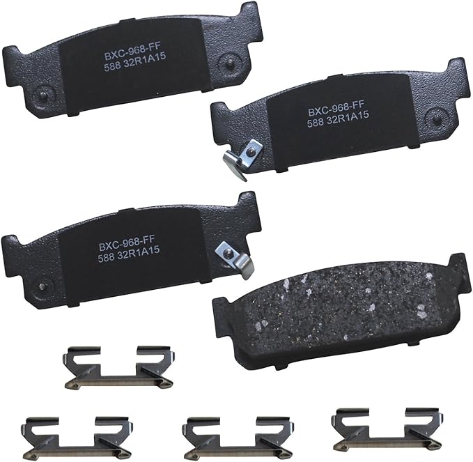 Bendix Premium SBC588 Ceramic Rear Brake Pads for INFINITI J30 1997-1993, M45 2004-2003, Q45 2006-1994