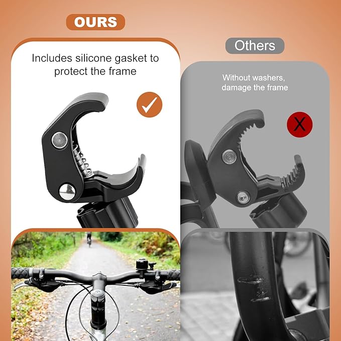Pack of 2 Adjustable Bike Water Bottle Holder Mountain Bike Accessories for Men | Lightweight Mountain Bikes Water Bottle Cage & Cup Holder Bicycle Accessories | MTB Cup Grip for Riding - Black