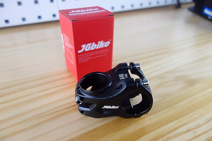 JGbike 31.8mm MTB Bike stem 35mm Length, Aluminum Alloy Stem for Mountain Bike Bicycle MTB XC Trail DH,e-Bike, Fat Bike Bicycle Handlebar