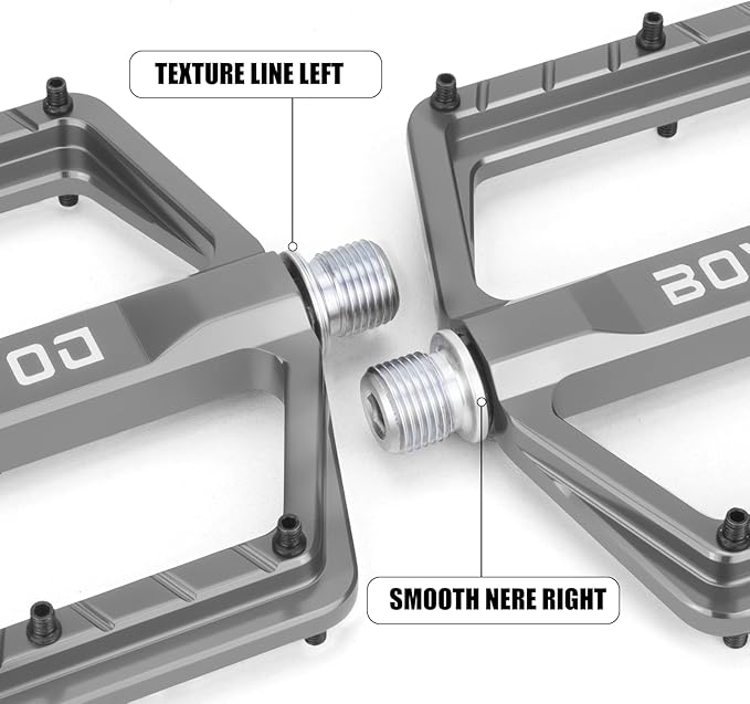 Bike Pedals 9/16" Lightweight Non-Slip Bicycle Platform Pedals - Fits Most Adult Bikes & Mountain Bikes &MTB, Road Bikes and Slip-Resistant Design