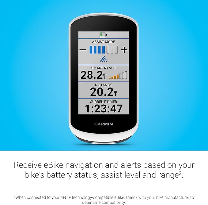 Garmin Edge® Explore 2 Power, Easy-to-Use GPS Cycling Navigator, eBike Compatibility, Maps and Navigation, with Safety Features