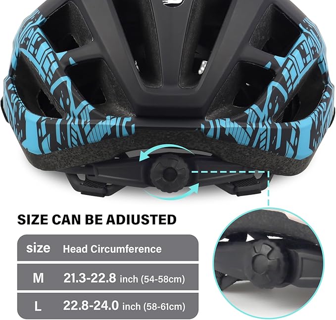 Bike Helmet for Adults Women Men Youth Kids, Lightweight Mountain Road Bicycle Cycling Helmets with Adjustable Dial & Removable Visor