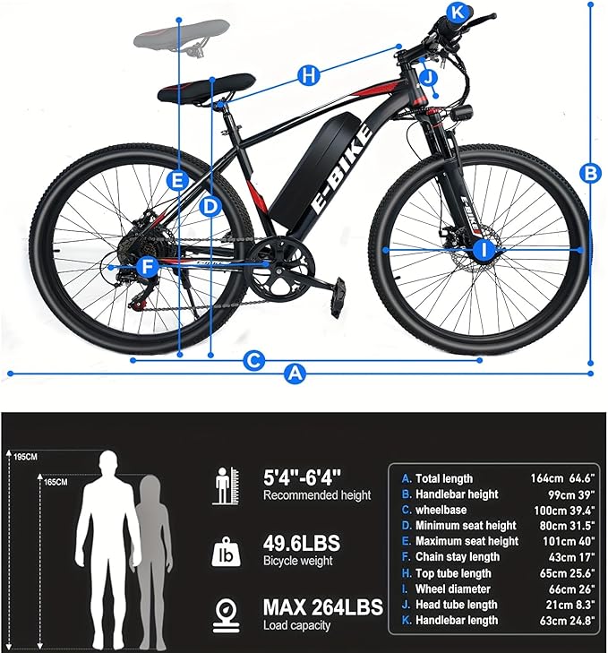 APYEAR Electric Bike for Adults, Ebike, Electric Bicycle with 576WH Removable Battery,14"/26" Folding Ebike, 20MPH,20+ Miles,500W/750W High Motor,Multi-Shock Absorption,Commuting Mini E Bikes