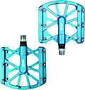 UFOR Platform Bike Pedals – Lightweight Anti-Slip MTB Pedals with Sealed Bearings & Traction Pins, Wide Flat Design for Mountain, BMX, Urban Cycling