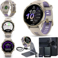 Garmin Forerunner 970 GPS Running Smartwatch, French Gray | Premium Training & Recovery, Sleep Coach, Heart Rate, Download Music, Up to 15 Day Battery | Signature Series Gift Bundle