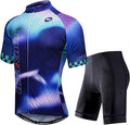 sponeed Cycling Jersey Short Sleeve Suits Men Bike Clothing Road Bicycle Shorts Padded Outfits