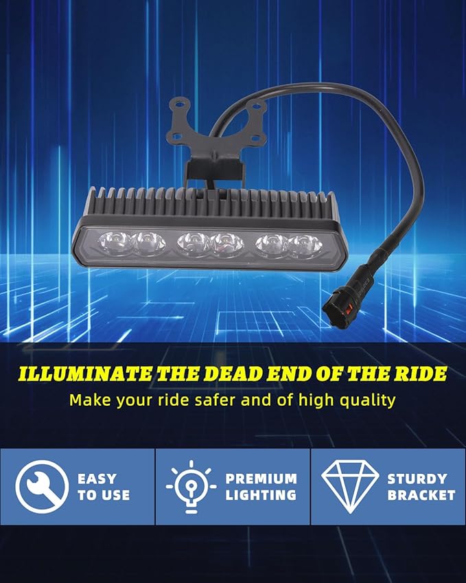 YCHOW-TECH Dirt Bike LED Light Bar 60W 6000LM Motorcycle Headlight Kit CREE LED Pod Light Bar Screwless Spot Off Road Driving Fog Lights Universal for CRF110 CRF250F KLX110 TTR110 TTR110E RM85 YZF450