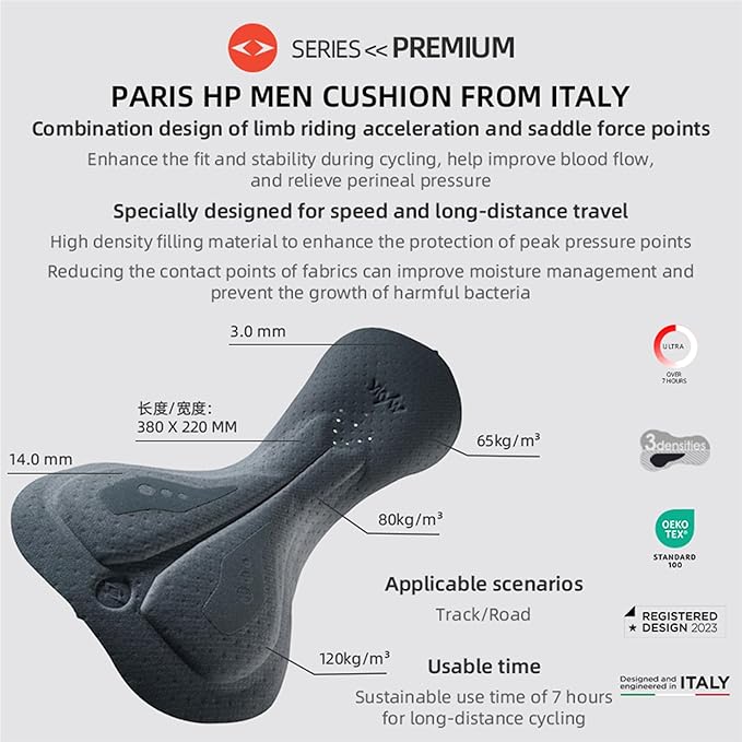 YKYWBIKE Cycling Pants for Men - Elastic Interface Padded Compression Pants Bicycle Pants Cycling Tights Leggings Bike Shorts