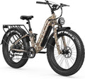 FREESKY Wildcat Ultra 3000W Electric Bike for Adults 105mile Long Range Step-Thru Ebike Motor 37MPH Dirt E Bike 25Ah Samsung Battery 26'' Fat Tire Electric Bicycle Full Suspension for Commute