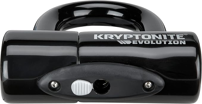 Kryptonite Evolution Bike Disc Lock, Small U-Lock 14mm Shackle with Keys, Heavy Duty Anti-Theft Bicycle Lock, High Security Mini for Powersports Motorcycles E-Bikes Scooters