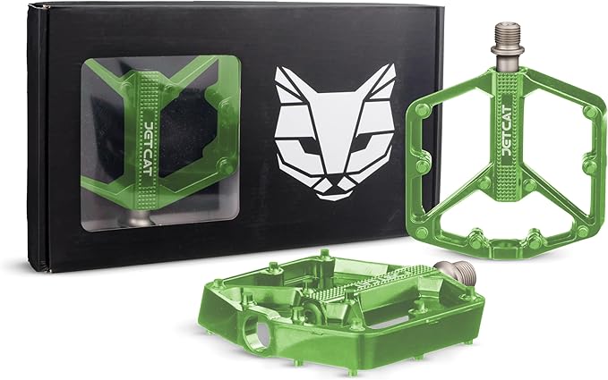 Mountain Bike Pedals Flat - MTB Pedals Flat, Bicycle Pedals, Road Bike Pedals, BMX Pedals, for BMX MTN Road Gravel EBike, Specialized Parts, Adults, Aluminum Metal Stamp 9/16"