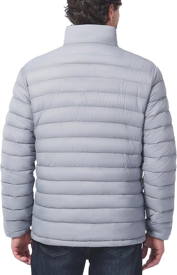 Men's Lightweight Packable Puffer Jacket Insulated Warm Winter Jackets Puffy Coat for Ski Hiking Travel