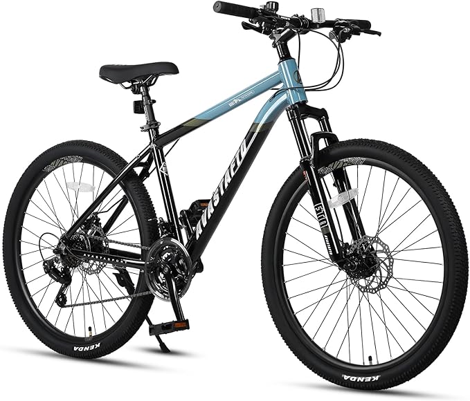 AVASTA Earth 26 27.5 inch Mountain Bike with 21-Speed, Aluminum Frame, Dual Disc Brake, Comfortable Saddle, Multiple Colors