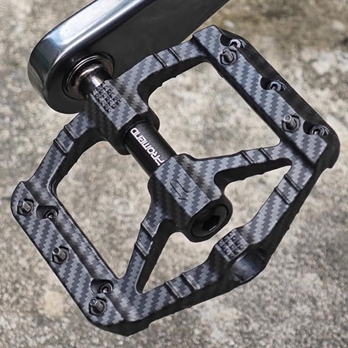 Bicycle Pedals for Mountain/Road/Folding/Touring Bikes - Nylon Body with Aluminum Alloy Sleeve, Chrome-Molybdenum Steel Axle, 3 Sealed Bearings, 9/16" Standard Thread