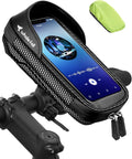 whale falll Bike Handlebar Bag Waterproof, Quick Release Phone Holder Mount with Touchscreen, Stable Shockproof Storage for Daily Commutes & Long Rides, Great Gift for Cyclists, Fits Phones up to 7"