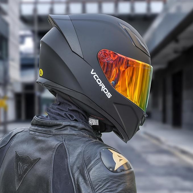 VCOROS Motorcycle Full Face Helmet for Unisex-Adults DOT Approved WS-609 Motorbike Street Bike Racing Helmets