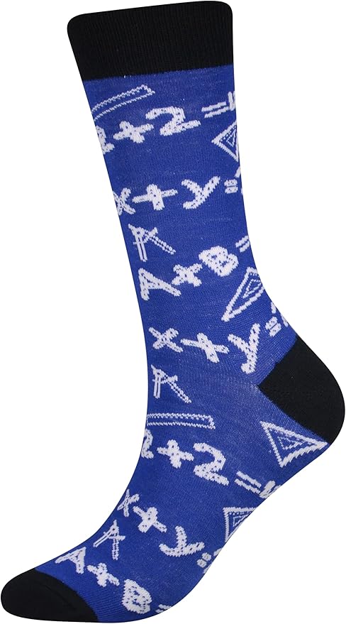 Cansok Men's 2/4 Packs Fun Crazy Novelty Dress Crew Socks
