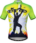 Cycling Jersey Mens Bike Shirt Biking Tops for Road Racing MTB BMX Dirt Road Quick Dry, Comfortable, Moisture Wicking