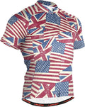 Men's Cycling Bike Jersey Short Sleeve Moisture Wicking, Breathable, Quick Dry Biking Shirt with 3 Rear Pockets
