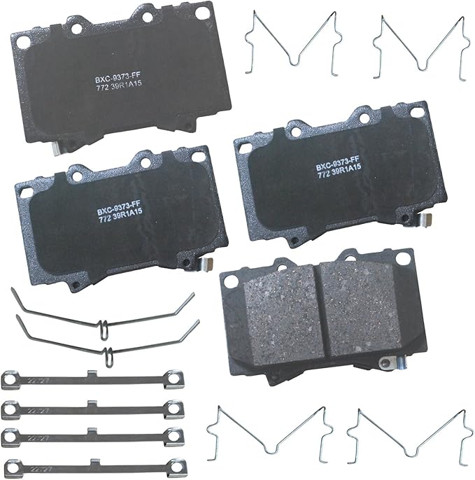 Bendix Premium SBC772 Ceramic Front Brake Pads for Lexus LX470 2007-1998, Toyota Land Cruiser 2007-1998