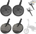 2 Pack Front Wheel and Rear Wheel Brake Pads,Compatible with Jetson Bolt Pro/DYU D1F D2F D3F Electric Bike