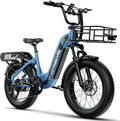 1500W Motor Electric Bike for Adults 80 Miles 30MPH Ebike 20" x 4 Fat Tire 48V 20Ah Removable Battery Mountain E Bike Commuter Front Suspension Bicycles Men Women