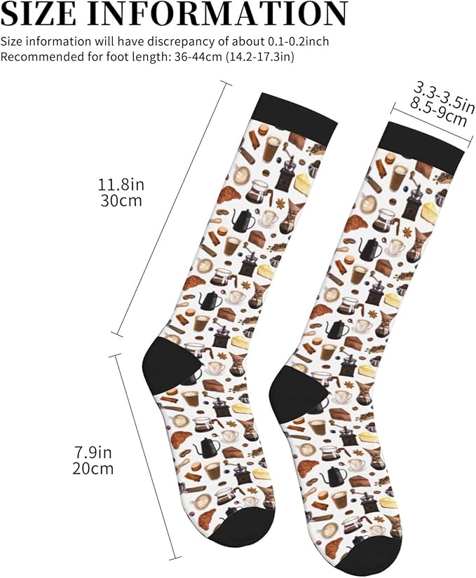 bassyil Compression Socks for Women & Men Circulation 15-20 mmHg Knee High Best Support for Nurses Travel Running Athletic