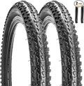 1 or 2 Pack 20 x 2.35 Bike Tire 20 inch Bike Tire Folding Replacement Bicycle Tire for MTB Mountain Bike BMX Bicycle and Commuter Bike