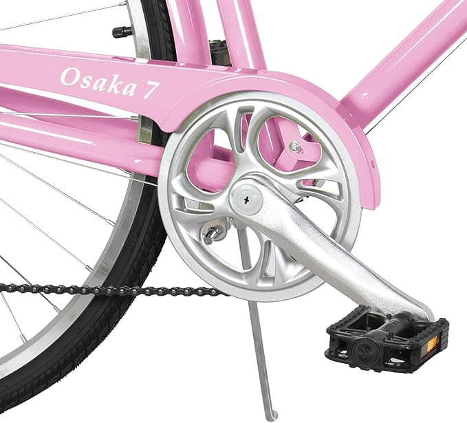 Tracer Osaka Hybrid Bikes for Women/Men,Steel Frame, 7-Speed/Inter-3 Speed, 700c Wheels,City Bike,Comfort Bike,Commuter Bike,Womens Bike Multiple Color