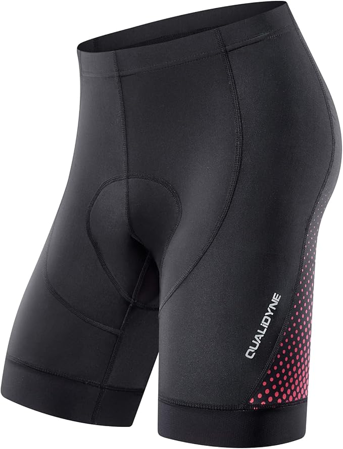 Qualidyne Men's Cycling Bike Shorts 3D Padded Biking Pants Cycle Shorts