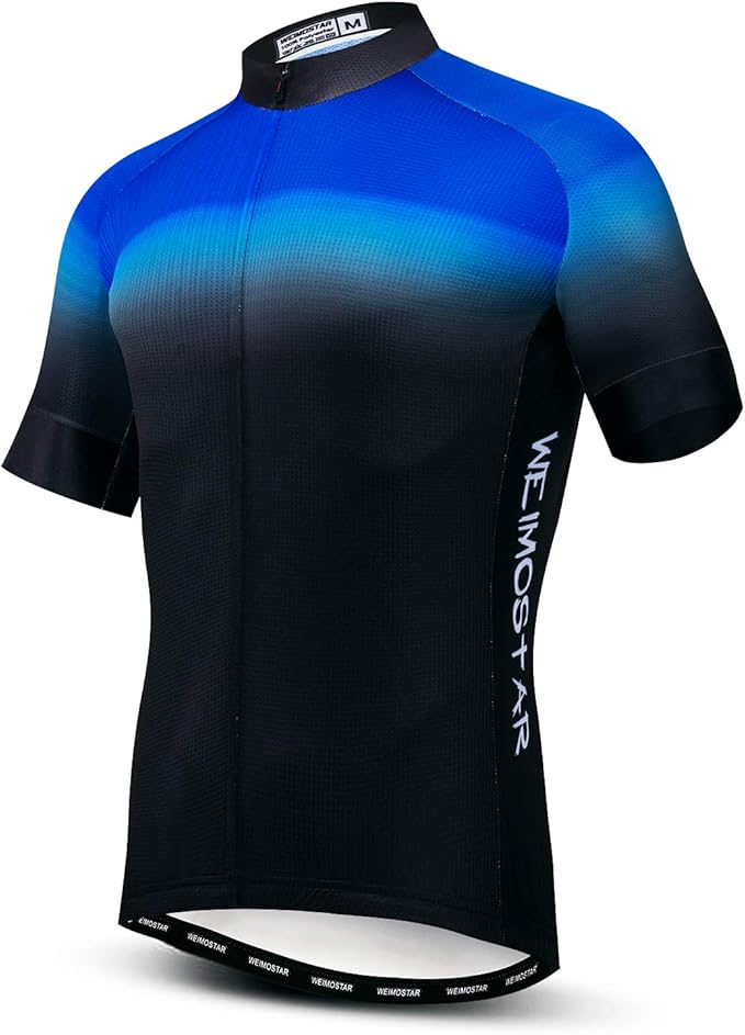Men's Cycling Jersey Short Sleeve Bike Shirts Bicycle Jacket with Pockets