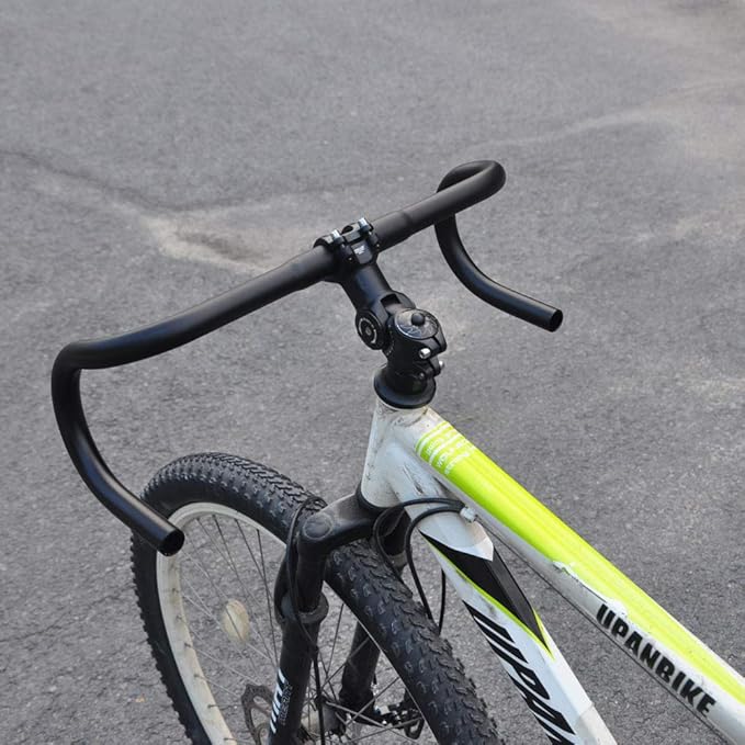 UPANBIKE Fixed Gear Bike Road Bicycle Drop Bar Bent Handlebar Aluminum Alloy 25.4mm 31.8mm
