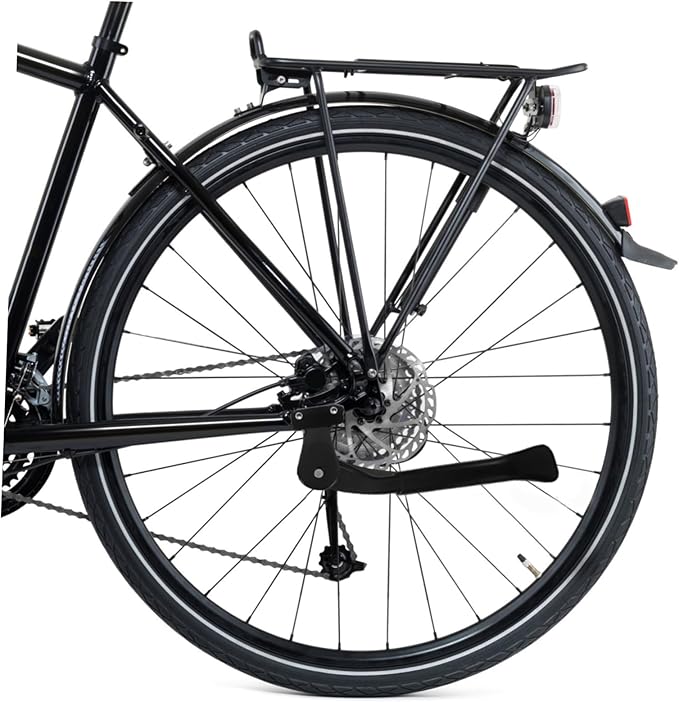YARNOW Adjustable Bike Kickstand Aluminum Support Stand for Mountain Road Bikes Anti-slip Base Design for Easy Parking Uneven Ground