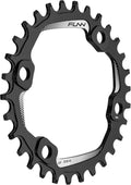 Funn Solo Narrow Wide Chainring for 9 10 11 12 Speed Chain, Fits Asymmetric 96mm BCD Interface Crankset, Single Speed Bike Chain Ring for MTB, BMX Bike, Gravel Bike and Road Bike