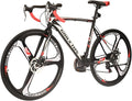 EUROBIKE Road Bike 700C 54cm for Men and Women XC550 3-Spoke Wheel