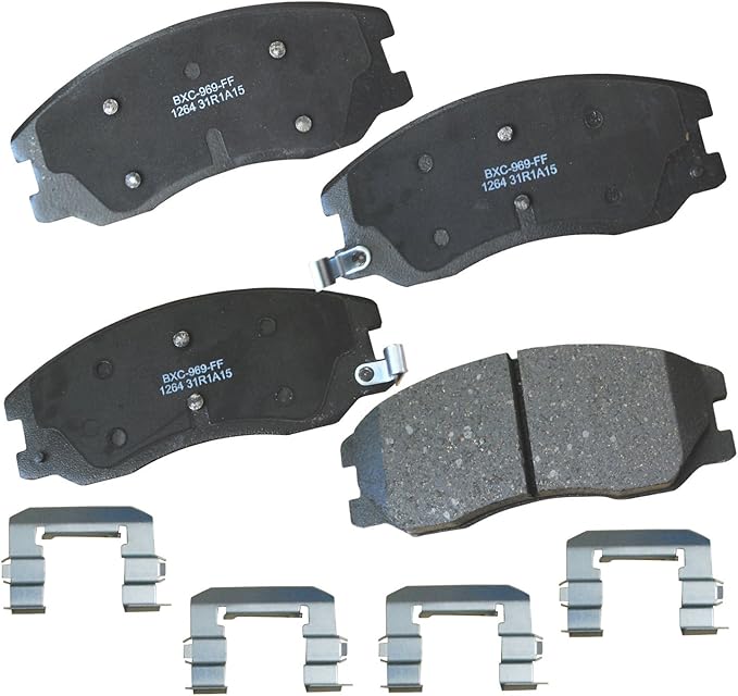 Bendix Premium SBC1264 Ceramic Front Brake Pads for Chevrolet Captiva Sport 2015-2008, Equinox 2009-2007, Pontiac Torrent 2009-2007, Saturn Vue 2010-2008, Suzuki XL-7 2009-2007