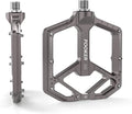 FOOKER Mountain Bike Pedals,Non-Slip Bicycle Flat Pedals Aluminum 9/16",MTB Pedals Wide Platform Pedals for Mountain Bike, BMX, Road Bike Pedals