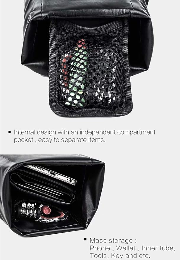 Rhinowalk Bike Saddle Bag 1.5/2.5/5/10/13L Waterproof Bicycle Bag Cycling Seat Bag Mountain Road Portable Storage Bag