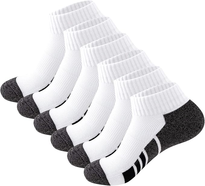 Sock Amazing 6 Pairs Men's Socks Low Cut Ankle Sock Cushion Non Slip No Show Breathable Running Socks for Cycling Fitness