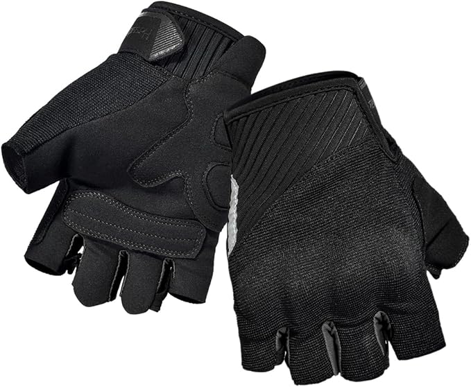 Harssidanzar Mens Fingerless Motorcycle Breathable Mesh Motocross Hard Knuckles Dirt Bike Bicycle Racing On-Road Off-Road Mountain Cycling Riding Gloves SM059US