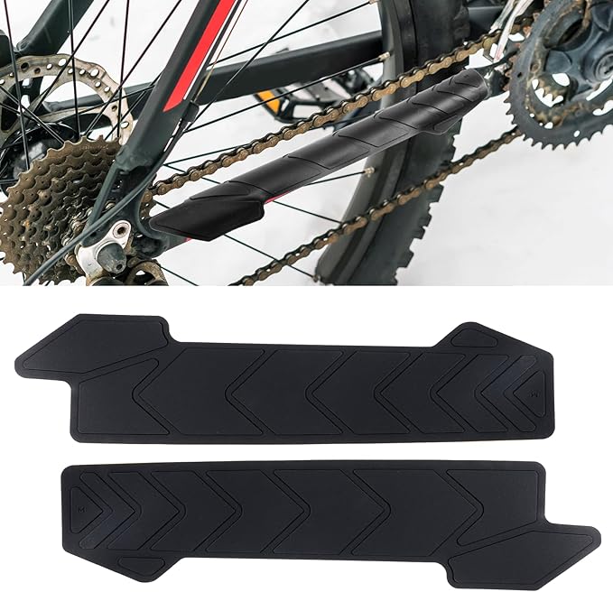 Mountain Bike Chainstay Protector Bicycle Chain Guard Protection Pad Cover Silicone MTB Bike Chain Guard Protector for Most Bicycle