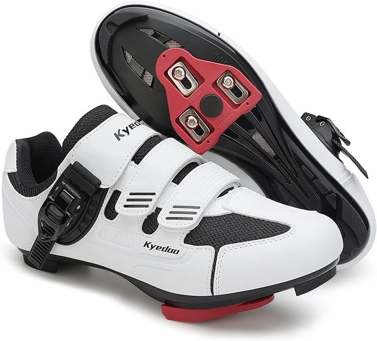 Unisex Cycling Shoes Compatible with Peloton Bike Shoes Indoor Clip in Peleton Road Bike Riding Racing Biking Shoes with Delta Cleats for Mens Womens Indoor Outdoor Bike Pedal