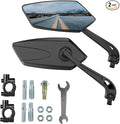1 Pair Bike Mirrors, Motorcycle Cycling Rearview Mirror, 360 Degree Rotatable Adjustable Wide Angle Safe HD Glass Bicycle Handlebar Mirror Universal for Scooter MTB Road Bike E-Bike Motorcycle, etc
