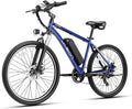 Jasion EB5 Electric Bike for Adults with Peak 1000W Brushless Motor, 40Miles 20MPH Commuting Electric Mountain Bike with 360Wh Removable Battery, 7-Speed, 26" Tires and Front Fork Suspension